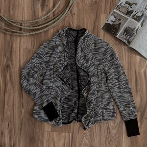 Women's Black and Gray Sweater